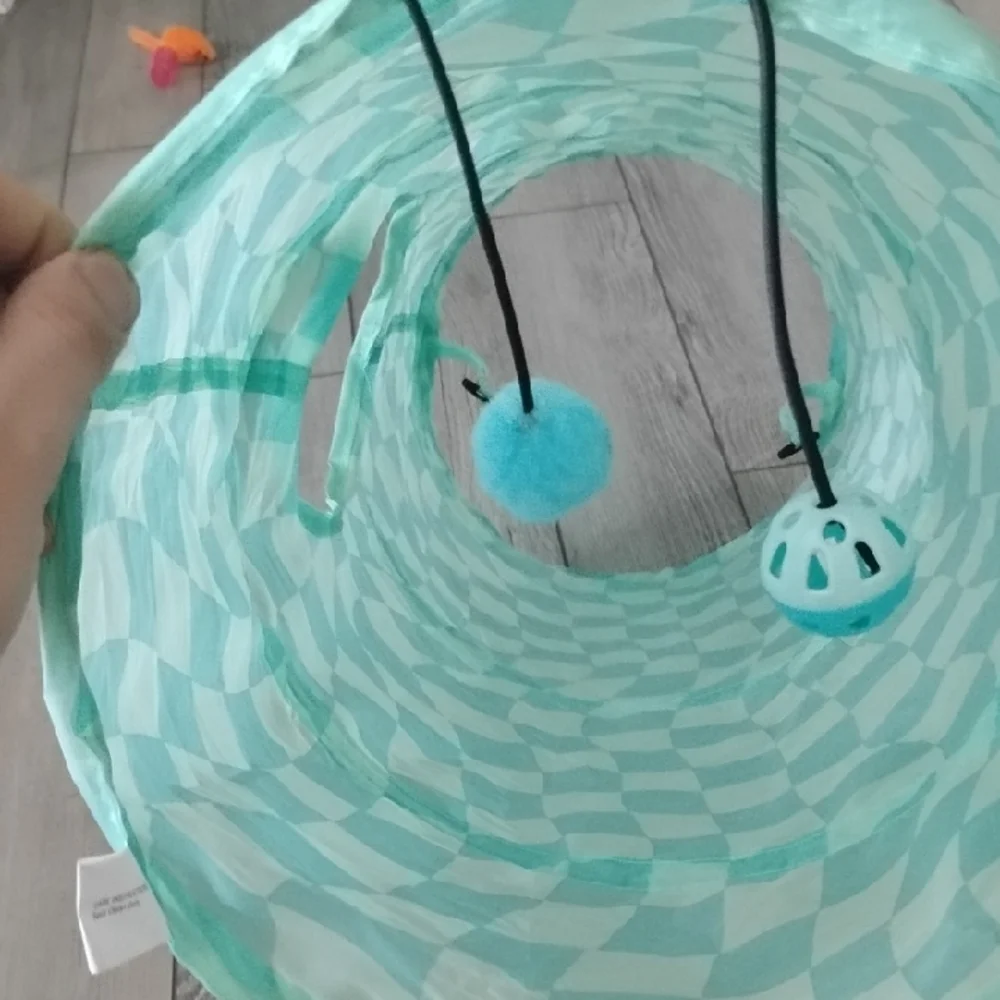 Checkered Cat Play Tunnel